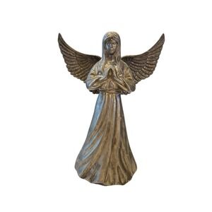 Vintage International Silver Co. Praying Angel Candlestick Holder Silverplate